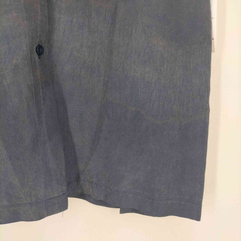 ヒルズアヴェニュー HILLS AVENUE 汚れ加工 シルクシャツ レディース import:S