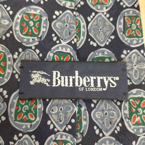 バーバリーズ BURBERRYS 総柄デザインシルクネクタイ メンズ