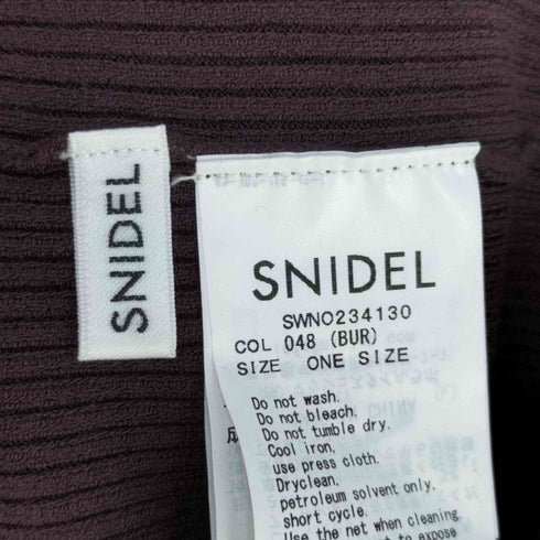 スナイデル snidel Sustainableチュール&ノースリニットワンピース レディース ONE SIZE