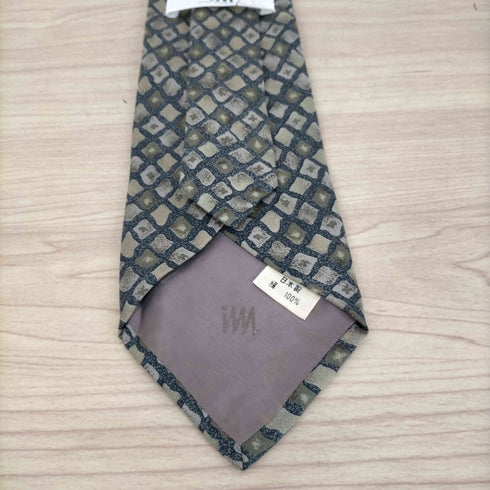 イッセイミヤケ im ISSEY MIYAKE 総柄デザインシルクネクタイ メンズ