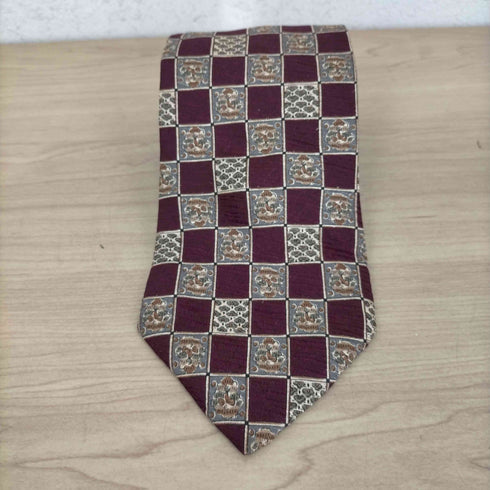 ブルックスブラザーズ BROOKS BROTHERS USA製 チェック柄シルクネクタイ メンズ