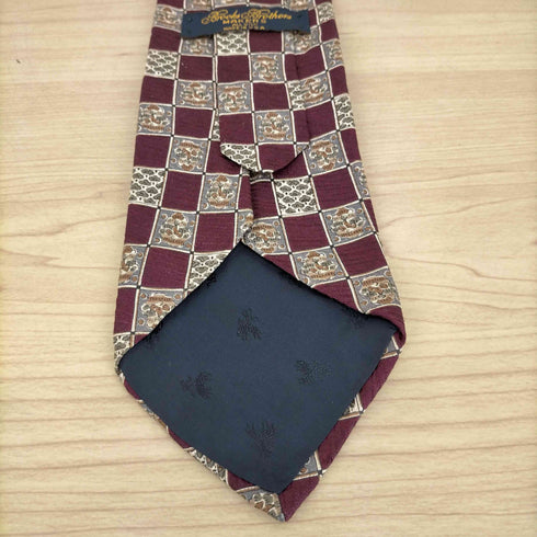 ブルックスブラザーズ BROOKS BROTHERS USA製 チェック柄シルクネクタイ メンズ