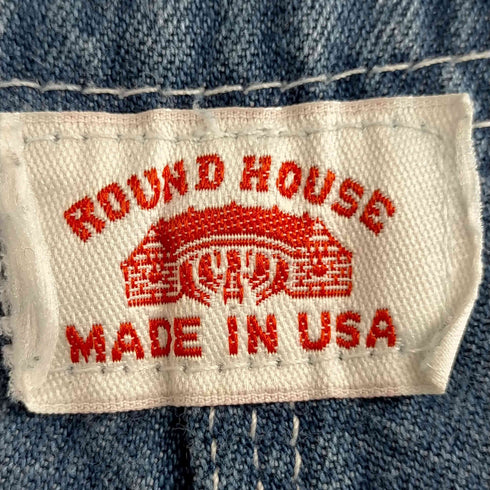 ラウンドハウス ROUND HOUSE USA製 デニムオーバーオール メンズ