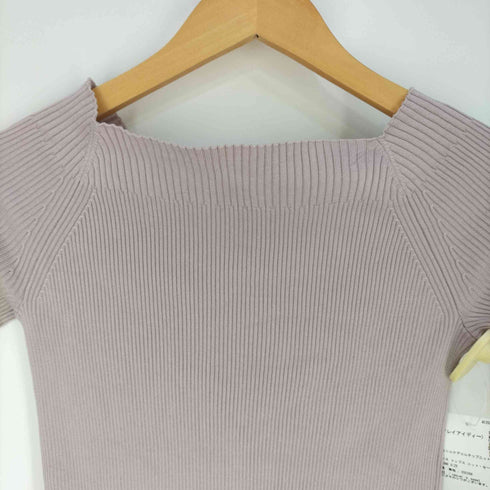 フレイアイディー FRAY I.D テンセルシルクデコルテリブニット レディース ONE SIZE