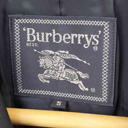 バーバリーズ BURBERRYS ストライプ ダブルテーラードジャケット 1タックスラックス セットアップ レディース 5AP