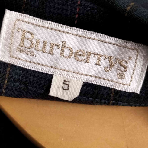 バーバリーズ BURBERRYS 白タグ Bロゴボタン チェックシャツ レディース 5AP