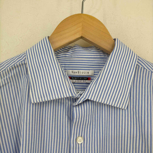 ヴァンヒューゼン VAN HEUSEN FLEX COLLAR ストライプレギュラーシャツ メンズ 16 1/2