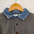 エルエルビーン L.L.Bean 襟デニム 鹿の子 L/S ポロシャツ メンズ SM MENS