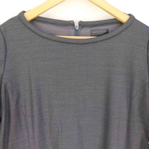 アンテプリマ ANTEPRIMA MISTO LANA SETA STRETCH ウールシルク ボートネックワンピース レディース JPN:44
