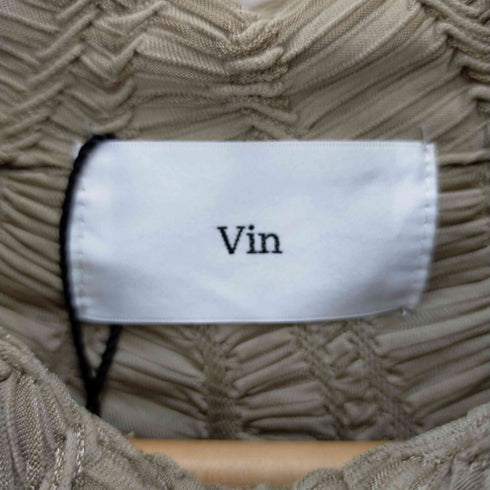 ヴァン Vin 柄折り 半袖シャツ レディース JPN:M