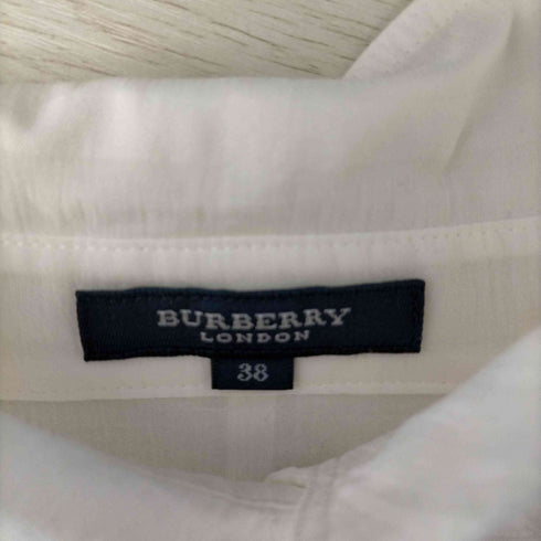 バーバリーロンドン BURBERRY LONDON ハーフボタン七分袖ブラウス レディース 38