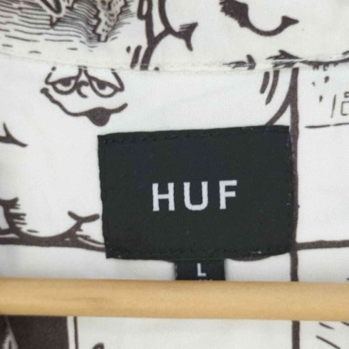 ハフ HUF DAY IN THE LIFE S/S WOVEN TOP 開襟オープンカラーレーヨンシャツ メンズ import:L