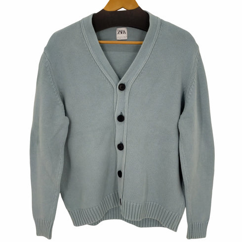 ザラ ZARA コットンニットカーディガン メンズ M