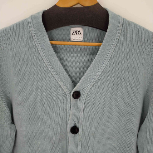 ザラ ZARA コットンニットカーディガン メンズ M