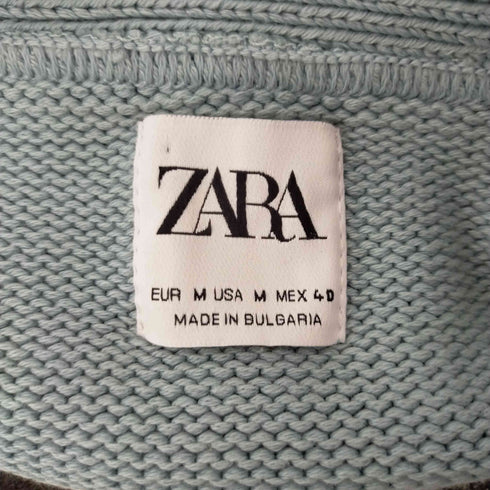 ザラ ZARA コットンニットカーディガン メンズ M