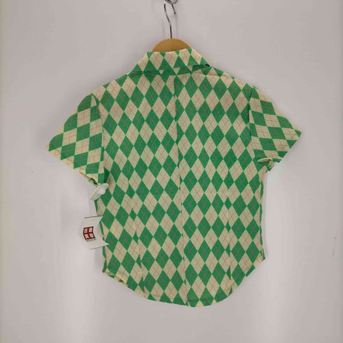 ボンジュールレコーズ bonjour records minjiena argyle crop shirt レディース FREE