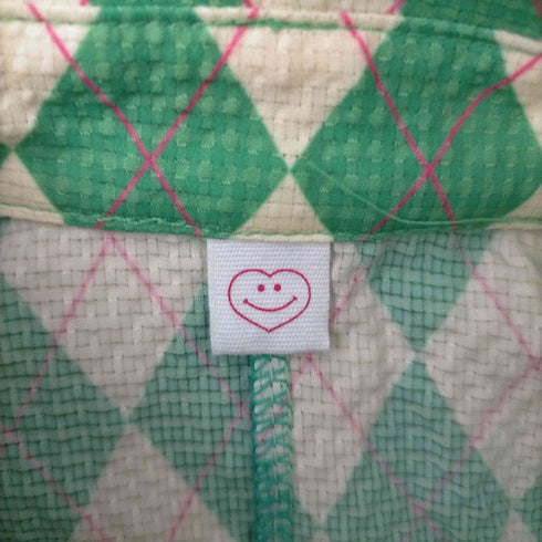 ボンジュールレコーズ bonjour records minjiena argyle crop shirt レディース FREE