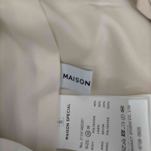メゾンスペシャル MAISON SPECIAL Multi Fabric High Waist Pants レディース JPN:36