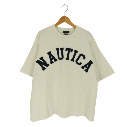 ノーティカ NAUTICA TOO HEAVY Arch Logo アーチロゴ クルーネックTシャツ メンズ import:L