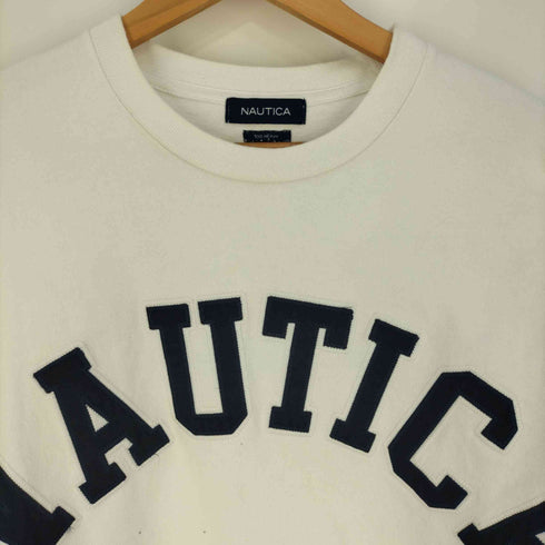 ノーティカ NAUTICA TOO HEAVY Arch Logo アーチロゴ クルーネックTシャツ メンズ import:L