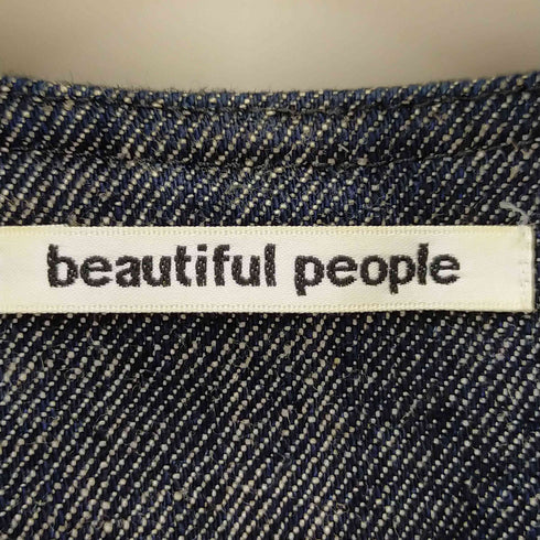 ビューティフルピープル beautiful people デニムノースリーブトレンチ レディース