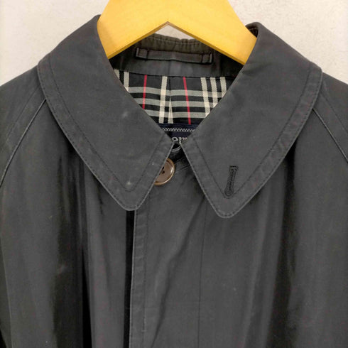 バーバリーズ BURBERRYS 90S 一枚袖 ブラック ステンカラーコート メンズ