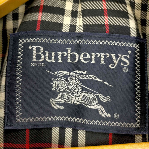 バーバリーズ BURBERRYS 90S 一枚袖 ブラック ステンカラーコート メンズ