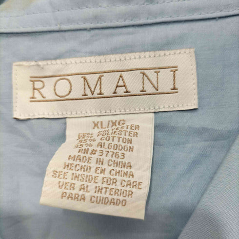 ロマーニ ROMANI 80-90 S/Sオープンカラー キューバシャツ メンズ JPN:XL