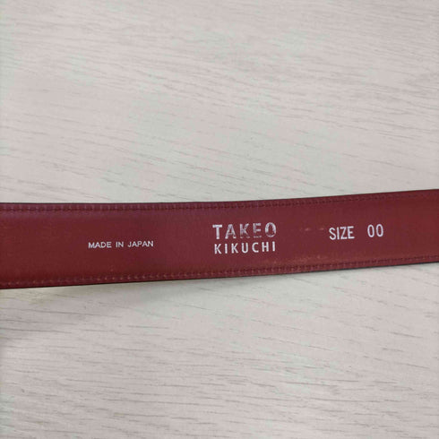 タケオキクチ TAKEO KIKUCHI レザーベルト メンズ 00