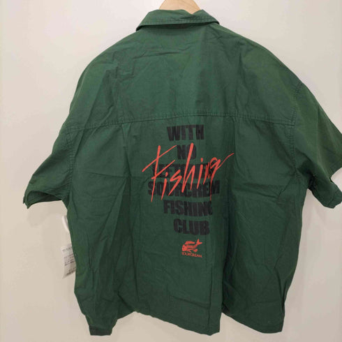 フーズフーギャラリー WHOS WHO gallery 2021SS FISH MIL SHIRTS バックプリント ワークシャツ メンズ FREE