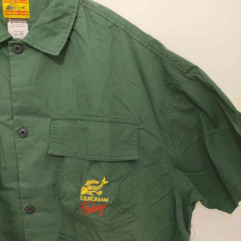 フーズフーギャラリー WHOS WHO gallery 2021SS FISH MIL SHIRTS バックプリント ワークシャツ メンズ FREE