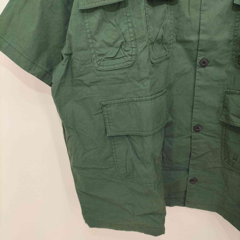 フーズフーギャラリー WHOS WHO gallery 2021SS FISH MIL SHIRTS バックプリント ワークシャツ メンズ FREE