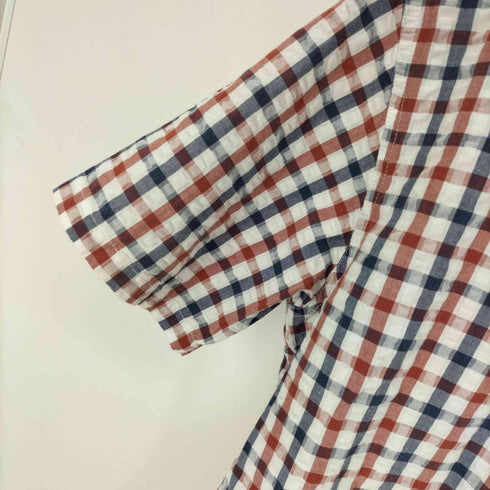 エディーバウアー Eddie Bauer シアサッカー チェック S/S シャツ メンズ import:S