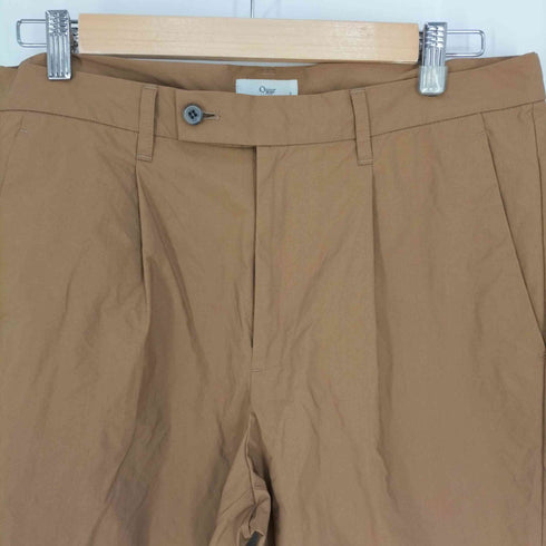 アウアー Ouur 1タック ポリナイロン テーパードパンツ メンズ JPN:2