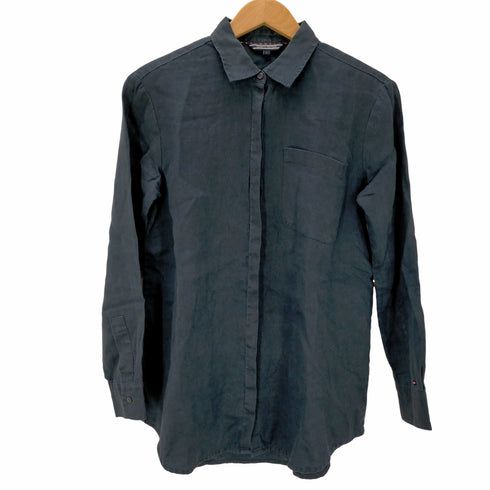 トミーヒルフィガー TOMMY HILFIGER ロングスリーブ比翼シャツ レディース JPN:2