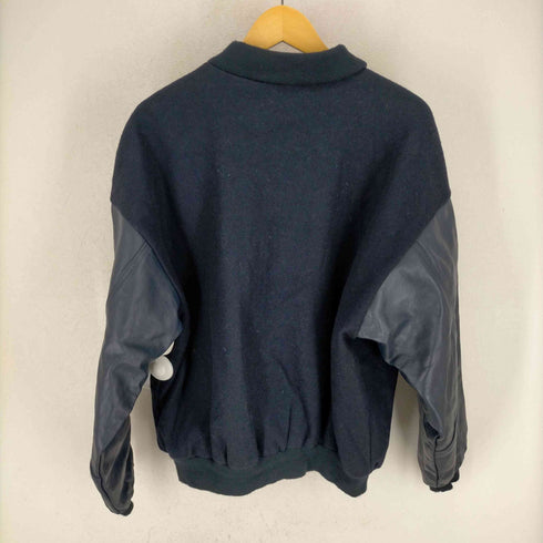 OSTERMAN MADE IN USA 襟レザーウールメルトンスタジャン メンズ JPN:L