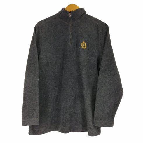 ローレンラルフローレン LAUREN RALPH LAUREN フロント刺繍ハーフジップフリースジャケット メンズ import:M