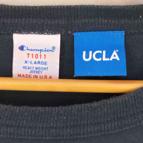 チャンピオン Champion USA製 T1011 カレッジロゴプリント クルーネックTシャツ メンズ import:XL