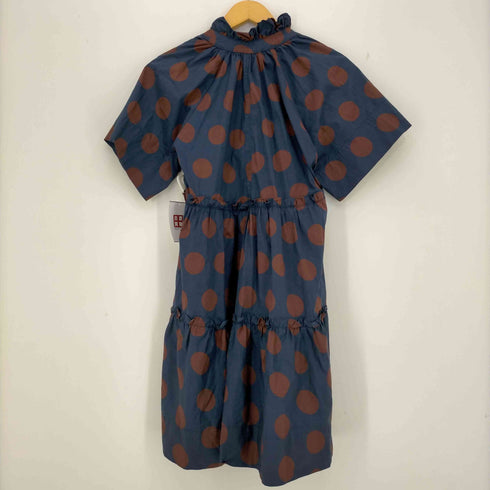 シーニューヨーク sea new york ドット柄 スキッパーティアードワンピース レディース