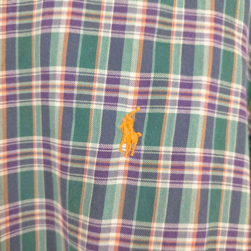 ラルフローレン RALPH LAUREN CASSIC FIT ポニー刺繍 チェック BDシャツ メンズ import:XL
