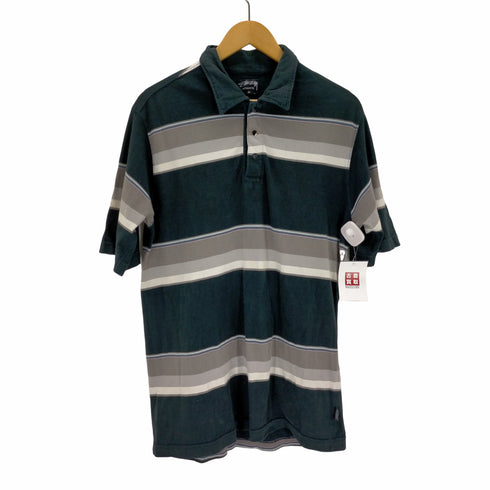 ステューシー Stussy 00s ボーダーポロシャツ メンズ JPN:M