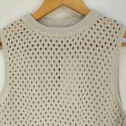 アズールバイマウジー AZUL by moussy MESH KNIT VEST メッシュニットベスト レディース FREE