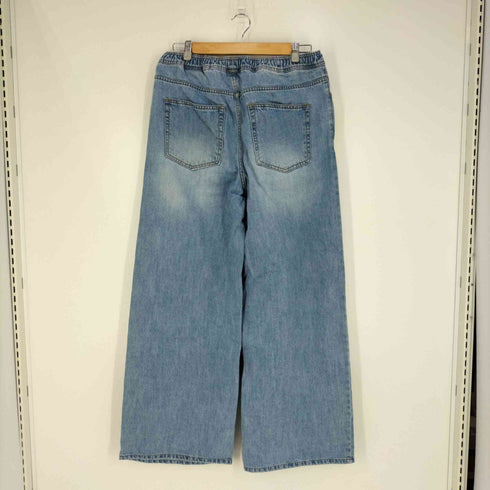 COOR ウォッシュドイージーワイドデニムパンツ メンズ L