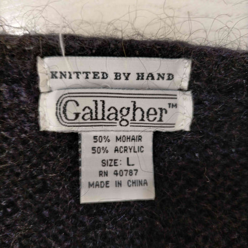 Gallagher モヘアニットカーディガン ユニセックス メンズ import:L