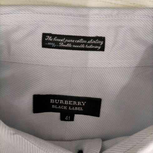 バーバリーブラックレーベル BURBERRY BLACK LABEL フロントポケット長袖ワイシャツ メンズ 41