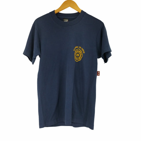 スクリーンスターズ SCREEN STARS 90s USA製 PITTSBURGH FIRE BUREAU シングルステッチ クルーネックTシャツ メンズ JPN:M
