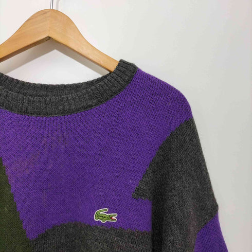 ラコステ LACOSTE 70S ロゴ刺繍 クルーネック ニット メンズ JPN:5
