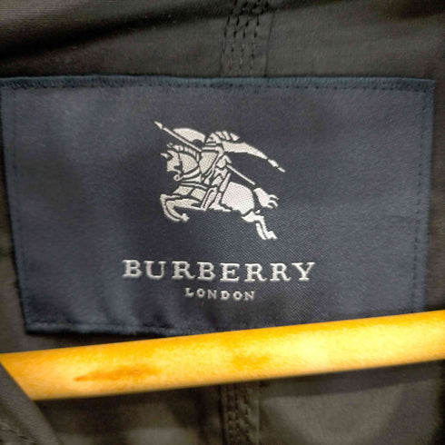 バーバリーロンドン BURBERRY LONDON ポリ混 シルク ステンカラーハーフコート レディース 9
