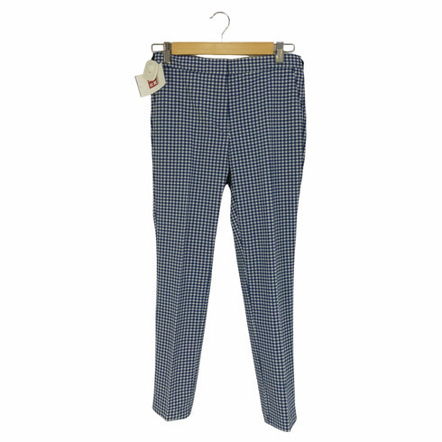 ザラ ZARA ギンガムチェック スラックスパンツ レディース import:M