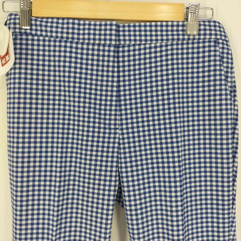 ザラ ZARA ギンガムチェック スラックスパンツ レディース import:M